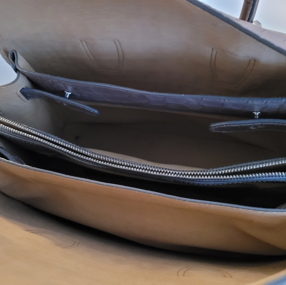 MCM Milla Medium Crocodile-Embossed Tote Bag - Picture 6 of 9